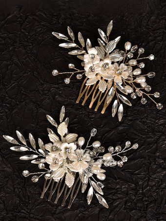 Accessoires de coiffure en métal pour la mariée