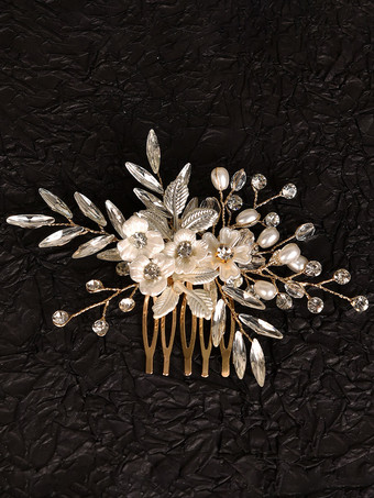 Accessoires de coiffure en métal pour la mariée