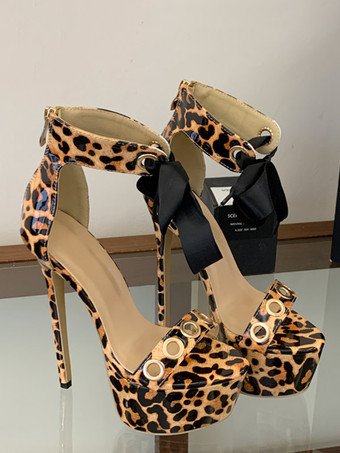 Sandales noires à talons hauts pour femmes bout ouvert découpes lacets