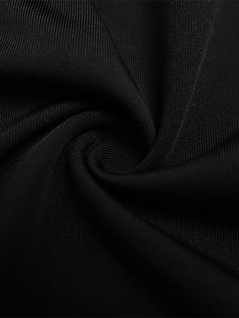 Robe de soirée bustier à bretelles spaghetti et découpe latérale en dentelle robe maxi moulante
