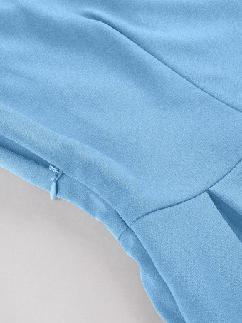 Robe trapèze vintage années 1950 pour femme sans manches à col idéale pour un tea party.