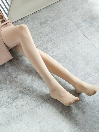 Salmone Velluto Lolita Collant peluche Lenzuolo semi velato Lolita Stocking