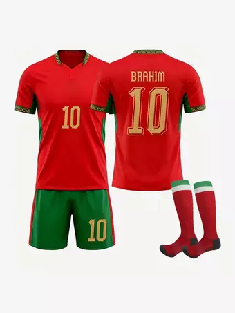 2026モロッコ代表 HAKIMI 2番 ユニフォーム ハキミ No.2 ハキミ、No.10 ブラヒム・ディアス 3点セット 2026 モロッコ代表