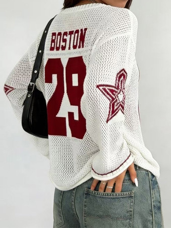 女性用カバーアップ ブルー Vネック 長袖 夏用ビーチ水着
