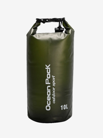 ハンターグリーン 10L 半透明PVCロールトップ防水ドライバッグ オーシャンパック