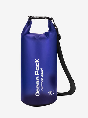 ディープブルー10L 半透明PVCロールトップ防水ドライバッグ オーシャンパック