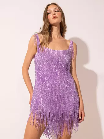 sexy purple club dress Club Dress Purple Straps Neck Straps Shaping Sexy Dress