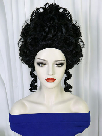 noir Perruques pour Halloween cosplay et accessoires de costume
