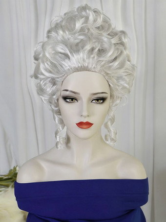 argent Perruques pour Halloween cosplay et accessoires de costume