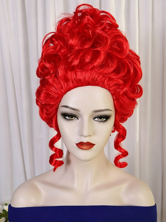 rouge Perruques pour Halloween cosplay et accessoires de costume
