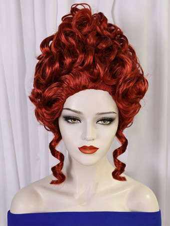 AuburnPerruques pour Halloween cosplay et accessoires de costume