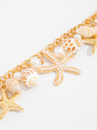 Bracelet de cheville en métal bijou classique et décontracté pour femme et adulte.