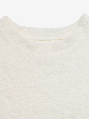 半袖Tシャツ ライトアプリコット ジュエルネック レディースTシャツ