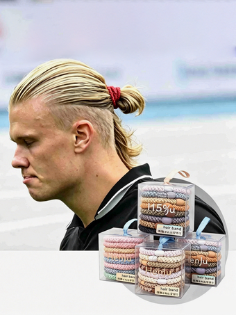 Élastiques à cheveux tressés inspirés de Haaland haute élasticité unisexes pour le sport