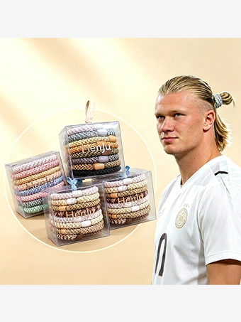 Élastiques à cheveux tressés inspirés de Haaland haute élasticité unisexes pour le sport