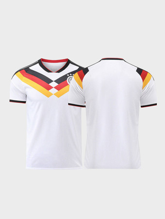 ViergeMaillot domicile de l'équipe d'Allemagne 2026 grandes tailles t-shirt personnalisé pour adultes et enfants