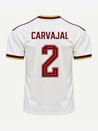 N°2Maillot de football extérieur Espagne 2026 Yamal 19 Rodri 16 Deux étoiles manches courtes grandes tailles