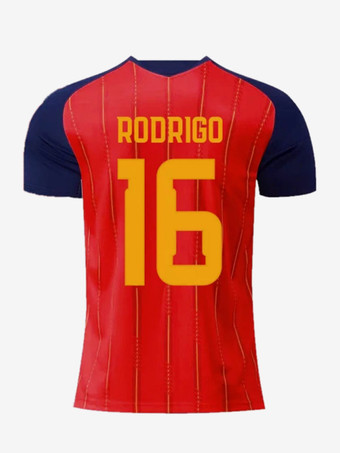 N°16Maillot domicile Espagne 2026 à deux étoiles n° 19 Yamal n° 20 Pedri n° 16 Rodri manches courtes grandes tailles