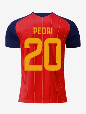 N°20Maillot domicile Espagne 2026 à deux étoiles n° 19 Yamal n° 20 Pedri n° 16 Rodri manches courtes grandes tailles