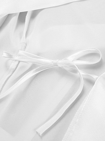 Lingerie de mariée pyjamas vêtements de nuit robes nuisettes d'intérieur en plumes blanches