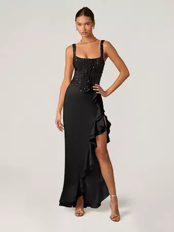 corset back bridesmaid dress Cinderella Divine 7484 Women's Formal Evening & Wedding Guest - Soft Navy MD11.19 Color:Pic Royal Blue this dress is both Ever-Pretty Amber Bloom Floor