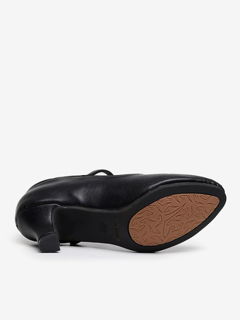 Chaussures de danse de salon pour femmes modèle Mary Jane à bout rond