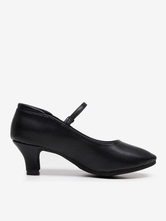 Chaussures de danse de salon pour femmes modèle Mary Jane à bout rond