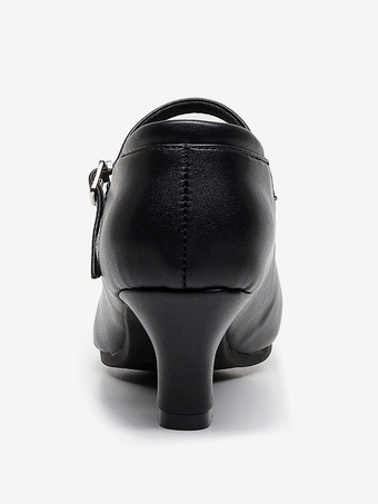 Chaussures de danse de salon pour femmes modèle Mary Jane à bout rond