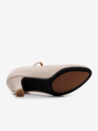 Chaussures de danse de salon pour femmes modèle Mary Jane à bout rond
