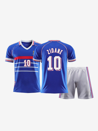 N°10Maillot domicile de l'équipe de France de football 1998 maillot national classique pour adultes et enfants