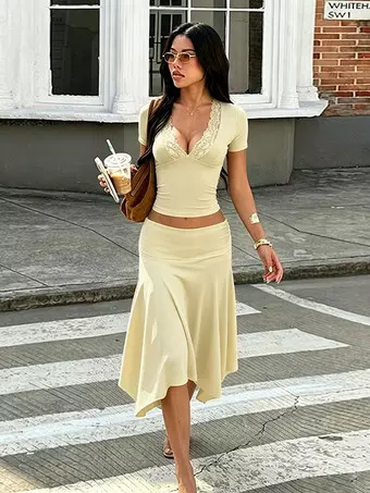 Women Two Piece Skirt Sets - Milanoo.com