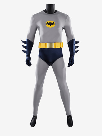 バットマン 1966 スーパーヒーロー映画 テレビドラマ コスプレ メンズ グレー アメリカン コミック シューズは含まれていません