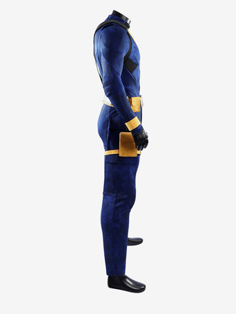 アベンジャーズ ドゥームズデイ サイクロップス スーパーヒーロー 映画 テレビ ドラマ コスプレ メンズ ブルー レザー リストガード