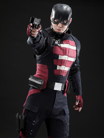 サンダーボルツUSエージェントスーパーヒーロー映画TVドラマコスプレメンズブラックポリエステルショルダーストラップ