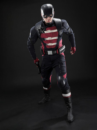 ブラック サンダーボルツUSエージェントスーパーヒーロー映画TVドラマコスプレメンズブラックポリエステルショルダーストラップ