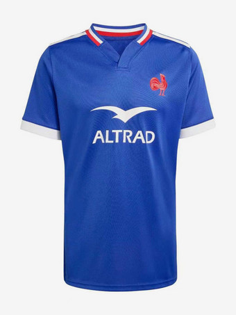 Blau Französisches Rugby-Nationaltrikot der Herren für Heim- und Auswärtsspiele 2026 (Kurzarm)