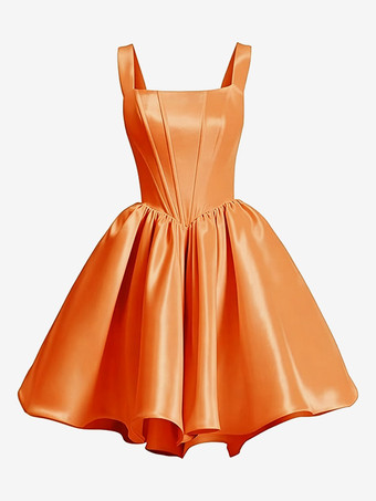 PfirsichflaumHoco Homecoming Kleider Basque Taille Kurzes Plus Size Satin Cocktailkleid Schleifen