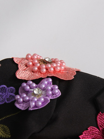 レディース オーバーサイズ ブレザー ハンドメイド パールフラワー刺繍 ノッチドラペル フォーマル アウター
