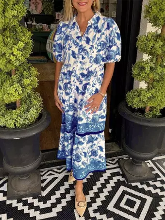 casual floral dresses for women PRETTYGARDEN Womens Summer Boho Maxi Dress Sleeveless Square Ne Buy now! Tiered Floral Dresses for Women