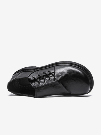 Herren-Freizeitschuhe mit runder Zehenpartie Schnürung Slipper