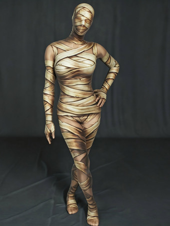 ライトブラウンハロウィン コスプレ 3D デジタルプリント UV グロー ボディスーツ 花柄プリント ホリデー ジャンプスーツ コスチューム キャットスーツ ゼンタイ ボディスーツ