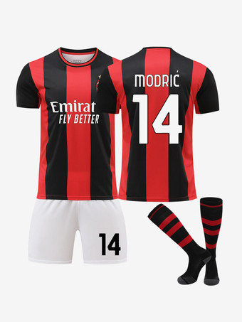 Nr. 14AC Mailand Heimtrikot 26/27 3-teiliges Set für Erwachsene und Kinder Modric 14 G. Ramos 9