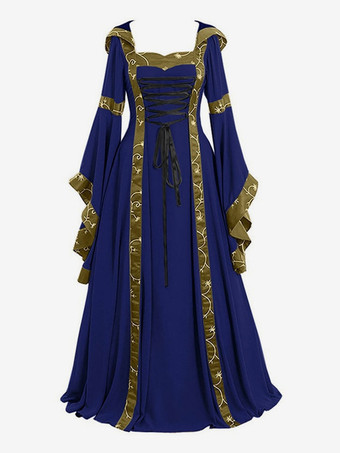 ハロウィンコスチューム 中世風ドレス ルネッサンス風ドレス レトロコスプレ ゴシックドレス