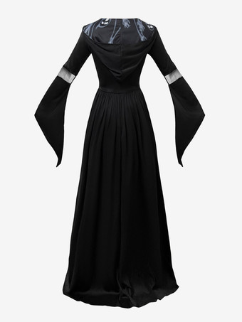 ハロウィン魔女 ハロウィンゴシックキャラクターコスチューム ブラック
