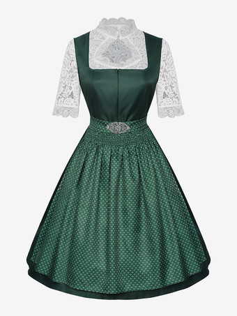オクトーバーフェスト衣装 女性用 バイエルン風ディアンドルドレス 女性用 50年代風ドレス 1950年代 ヴィンテージ カクテルパーティー