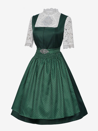 オクトーバーフェスト衣装 女性用 バイエルン風ディアンドルドレス 女性用 50年代風ドレス 1950年代 ヴィンテージ カクテルパーティー
