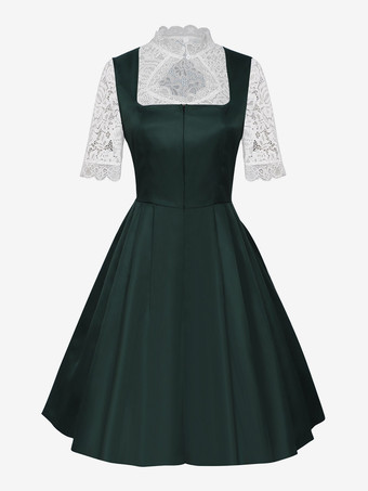 オクトーバーフェスト衣装 女性用 バイエルン風ディアンドルドレス 女性用 50年代風ドレス 1950年代 ヴィンテージ カクテルパーティー