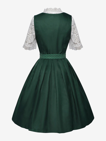 オクトーバーフェスト衣装 女性用 バイエルン風ディアンドルドレス 女性用 50年代風ドレス 1950年代 ヴィンテージ カクテルパーティー