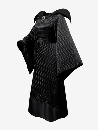 ハロウィンコスチューム マレフィセント ダークウィッチコスチューム レディース ゴシックヴァンパイアクイーンドレスセット