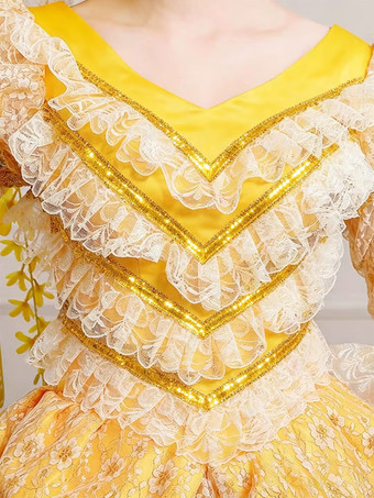 Vintage Abendkleid Damen Viktorianisches Edelgerichtskleid Cosplay Kostüm Party Ballkleid